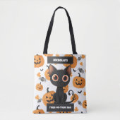 Gepersonaliseerde trick-or-treat tas – Schattigee  (Voorkant)