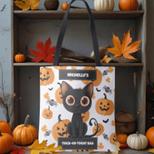 Gepersonaliseerde trick-or-treat tas – Schattigee 