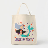 Gepersonaliseerde Trick or treat Zeemeermin Vampie Tote Bag (Voorkant)