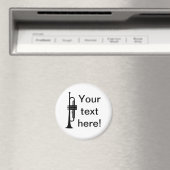 Gepersonaliseerde trompet magneet (Insitu (Vaatwasser))