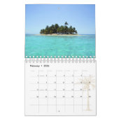 Gepersonaliseerde Tropical Beach 2026 Foto Kalender (Feb 2026)