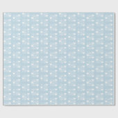 Gepersonaliseerde Tropical Blue XOXO Hearts, paar Cadeaupapier (Vlak)