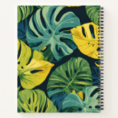 Gepersonaliseerde Tropical Monstera Pattern Sketch Notitieboek (Achterkant)