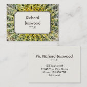 Gepersonaliseerde Tropische Arid Cactus  Visitekaartje (Voorkant / Achterkant)