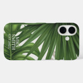Gepersonaliseerde Tropische Bladeren Aangepaste Na Case-Mate iPhone Case (Achterkant (horizontaal))