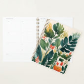 Gepersonaliseerde tropische bloemenprint planner (Display)