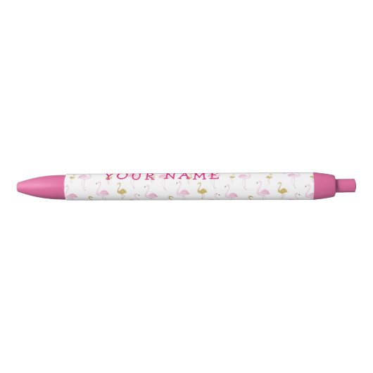 Gepersonaliseerde tropische flamingo pen (Voorkant)