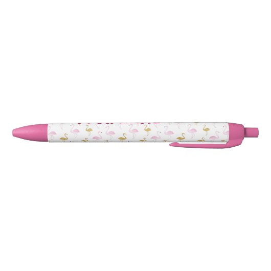 Gepersonaliseerde tropische flamingo pen (Bodem)