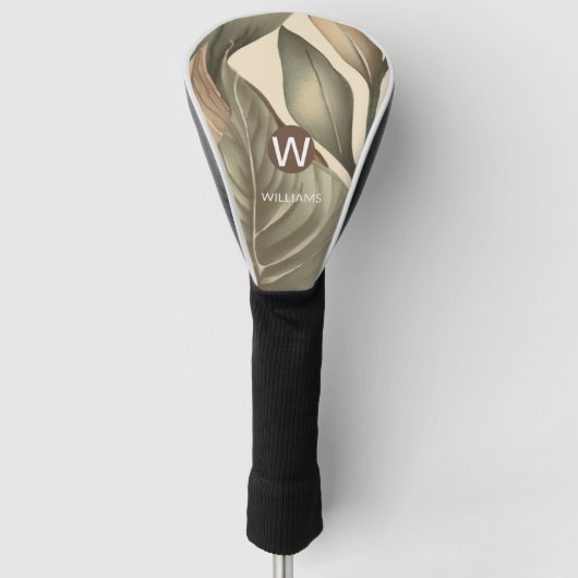 Gepersonaliseerde tropische golfheadcover (Voorkant)