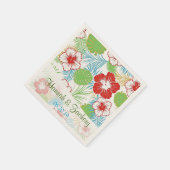 Gepersonaliseerde Tropische Hibiscus Hawaiiaanse b Servetten (Hoek)