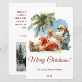 Gepersonaliseerde tropische kerstman (Voorkant / Achterkant)