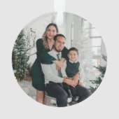 Gepersonaliseerde tropische kerstman ornament (achterkant)