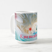 Gepersonaliseerde tropische ontsnapping 3D look st Koffiemok (Voorkant links)