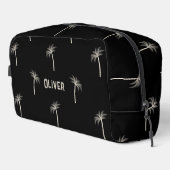 Gepersonaliseerde Tropische Palmbomen Aangepaste N Toilettasje (Rechterhoek)