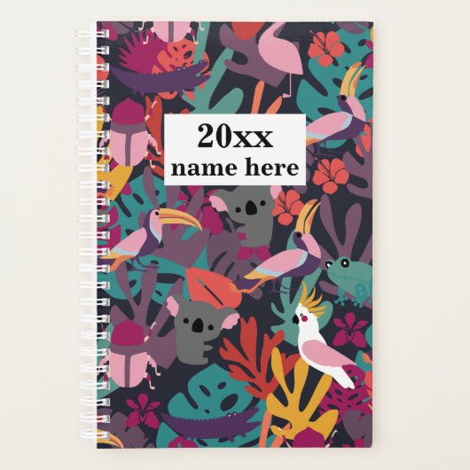 Gepersonaliseerde tropische planner (Voorkant)