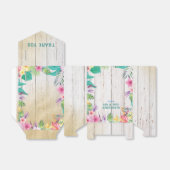 Gepersonaliseerde tropische strand bruiloft cadeau bedankdoosjes (Uitgevouwen)