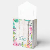 Gepersonaliseerde tropische strand bruiloft cadeau bedankdoosjes (Geopend)