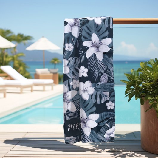 Gepersonaliseerde tropische strandlaken