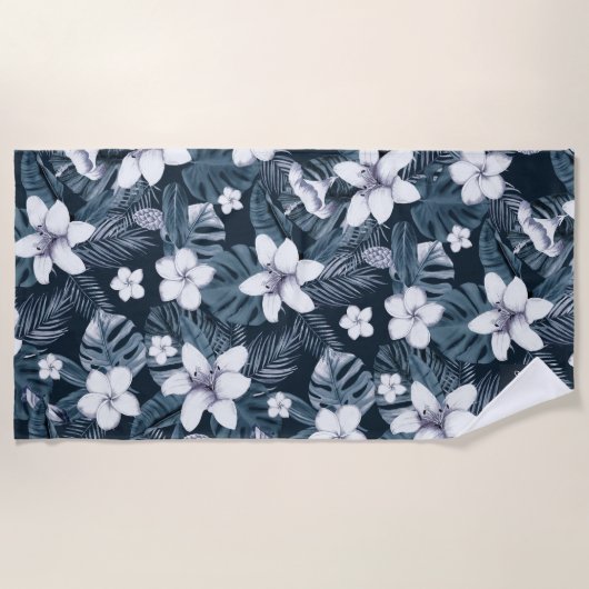 Gepersonaliseerde tropische strandlaken (Voorkant)