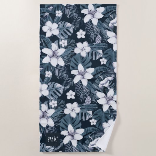 Gepersonaliseerde tropische strandlaken (Voorkant)