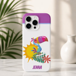 Gepersonaliseerde Tropische Toekan iPhone 16 Pro Max Hoesje