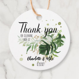 Gepersonaliseerde Tropische Trouwgift Custom Weddi Bedankjes Labels