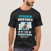Gepersonaliseerde trotse broeder van de Afstuderen T-shirt (Voorkant)