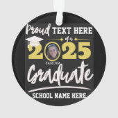 Gepersonaliseerde Trotse Familie Afstuderen Klasse Ornament (achterkant)