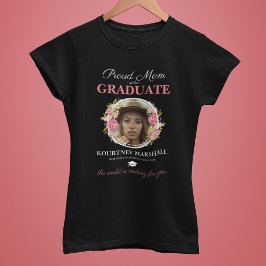 Gepersonaliseerde trotse mama van 2025 Afstuderen  T-shirt