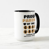 Gepersonaliseerde trotse ouder van de Afstuderen Mok (Voorkant rechts)