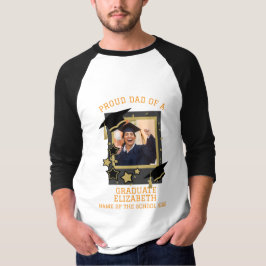 Gepersonaliseerde trotse vader van een Afstuderen  T-shirt