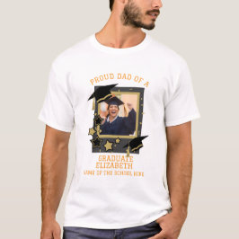 Gepersonaliseerde trotse vader van een Afstuderen  T-shirt