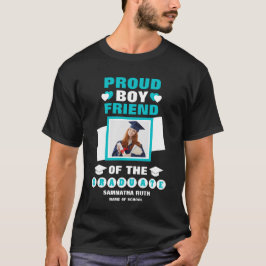 Gepersonaliseerde trotse vriend van de Afstuderen T-shirt