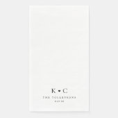 Gepersonaliseerde Trouwbadkamer Servetten voor Res (Voorkant)