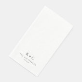 Gepersonaliseerde Trouwbadkamer Servetten voor Res (Hoek)