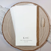 Gepersonaliseerde Trouwbadkamer Servetten voor Res