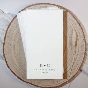 Gepersonaliseerde Trouwbadkamer Servetten voor Res