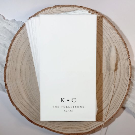 Gepersonaliseerde Trouwbadkamer Servetten voor Res