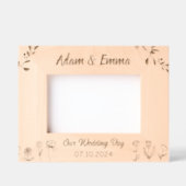 Gepersonaliseerde trouwdag gegraveerd Afbeelding L (Voorkant)