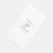 Gepersonaliseerde Trouwen Badkamer Handdoeken voor Servet (Hoek)