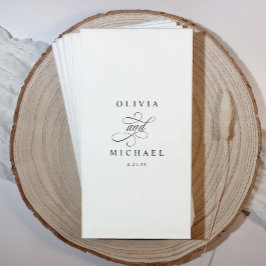 Gepersonaliseerde Trouwen Badkamer Handdoeken voor Servet