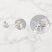 Gepersonaliseerde trouwfoto Confetti (Voorkanten)