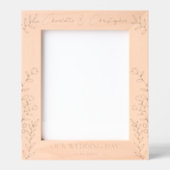 Gepersonaliseerde trouwfoto lijst naam datum gegraveerde lijstjes (Voorkant)