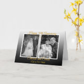 Gepersonaliseerde trouwfoto's 50e Jubileum Kaart (Gele Bloem)