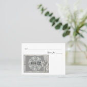 Gepersonaliseerde Trouwfototafel Plaatskaartje (Staand voorkant)