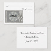 Gepersonaliseerde Trouwfototafel Plaatskaartje (Voorkant / Achterkant)