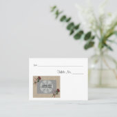 Gepersonaliseerde Trouwfototafel Plaatskaartje (Staand voorkant)