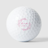 Gepersonaliseerde Trouwgunst Custom Wedding Day Gi Golfballen (Voorkant)
