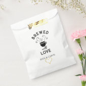 Gepersonaliseerde Trouwgunst Tassen Gebrouwen Met  Bedankzakje (Gezegeld)