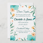 Gepersonaliseerde trouwkaart kaart (Achterkant)